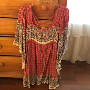 Free people dress- red white and blue